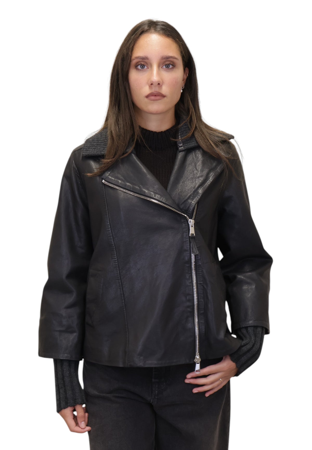 GIACCHE IN PELLE Nero The Jackie