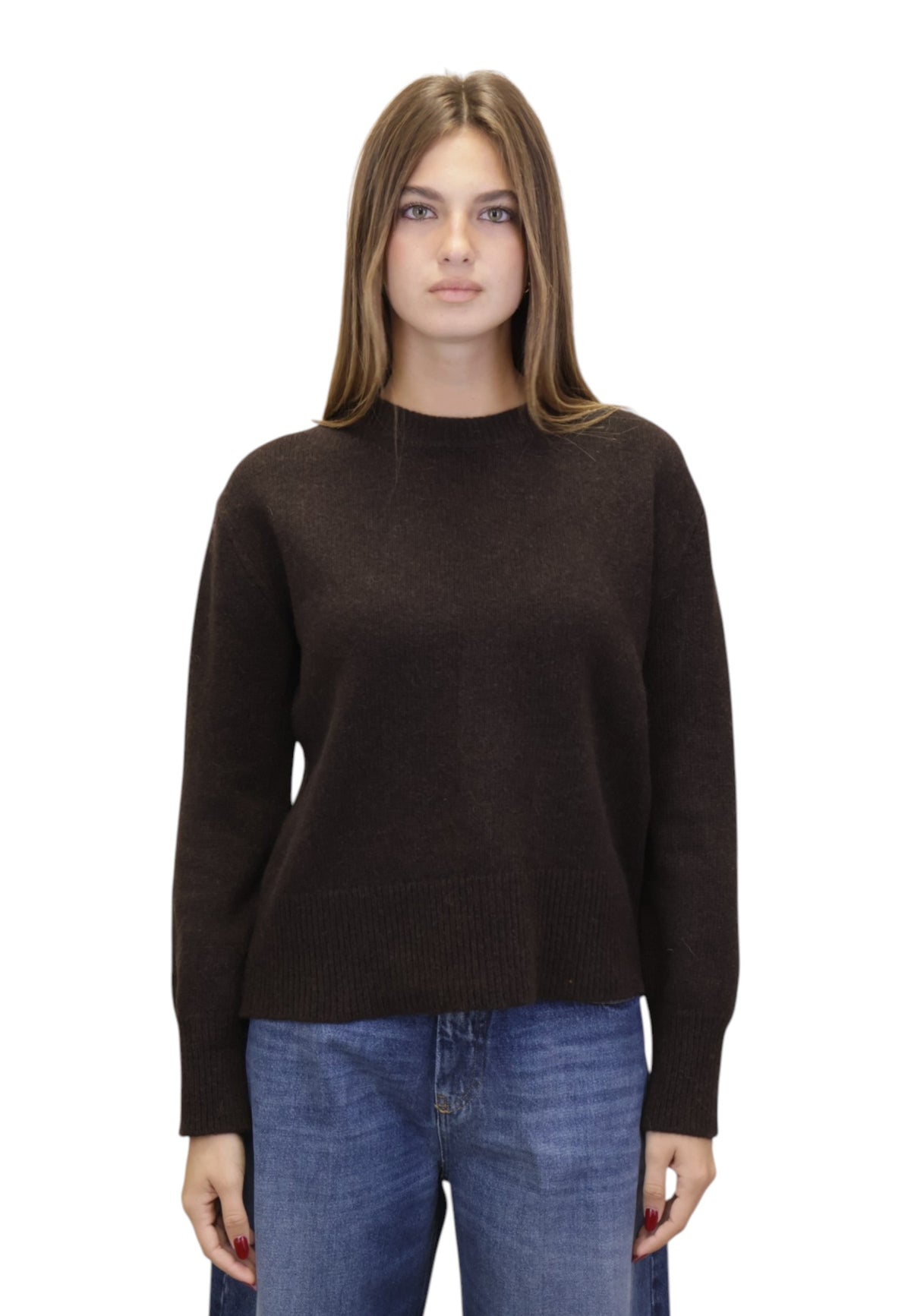 MAGLIE A GIROCOLLO Marrone Hekla & Co