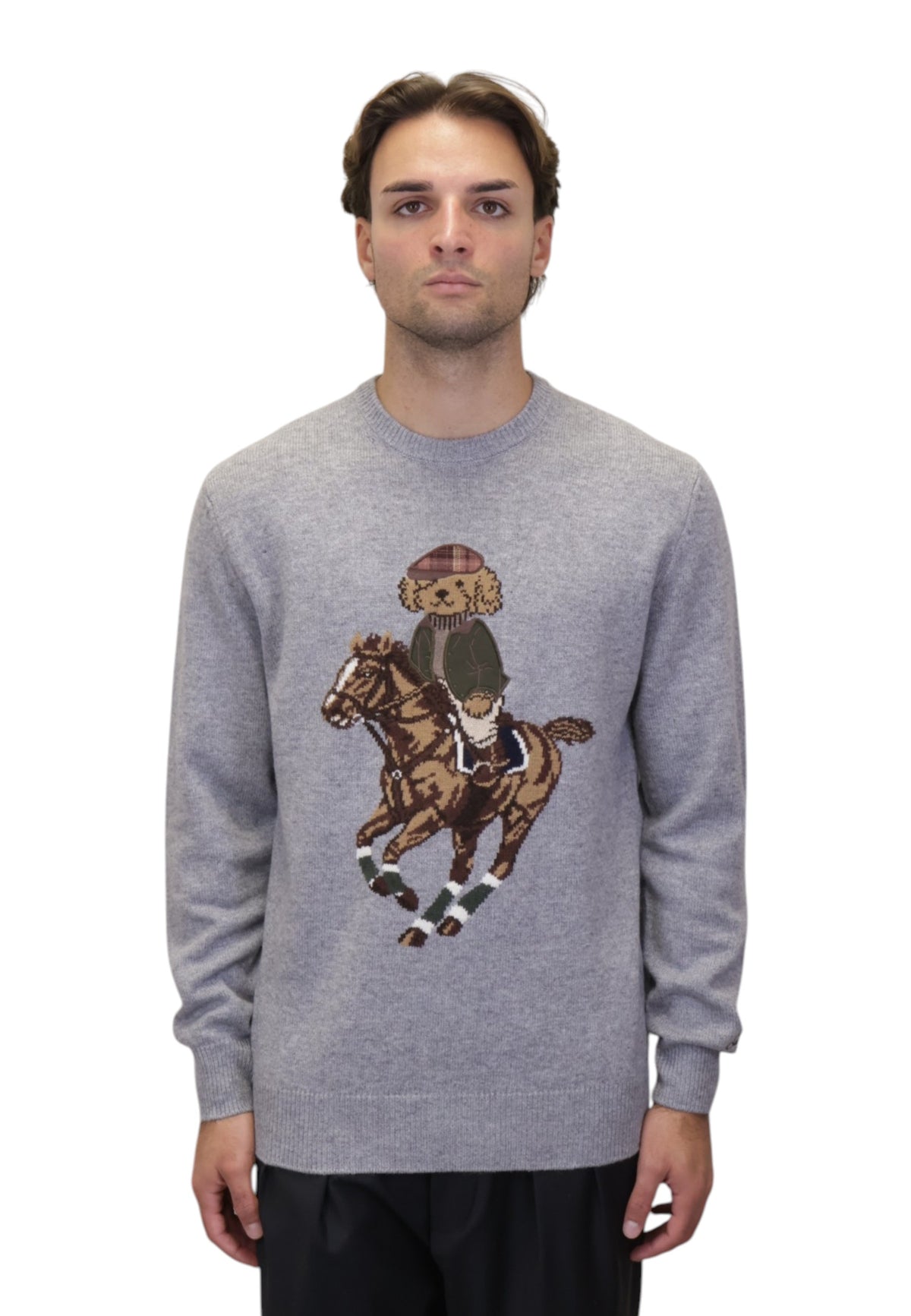 MAGLIE A GIROCOLLO Grigio Mc2 Saint Barth