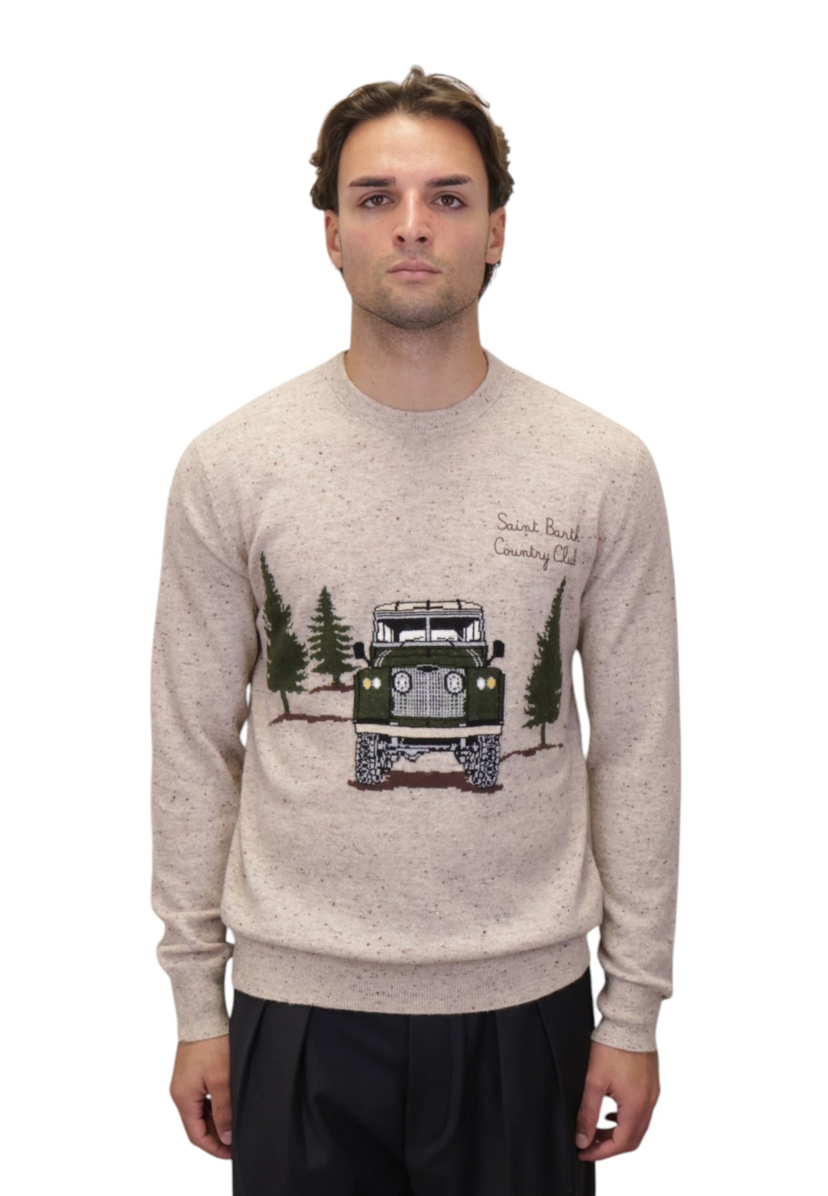 MAGLIE A GIROCOLLO Beige Mc2 Saint Barth