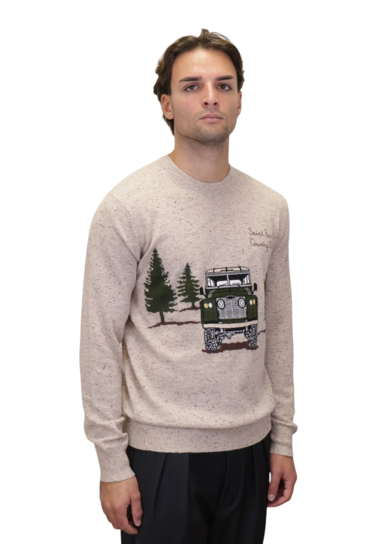 MAGLIE A GIROCOLLO Beige Mc2 Saint Barth