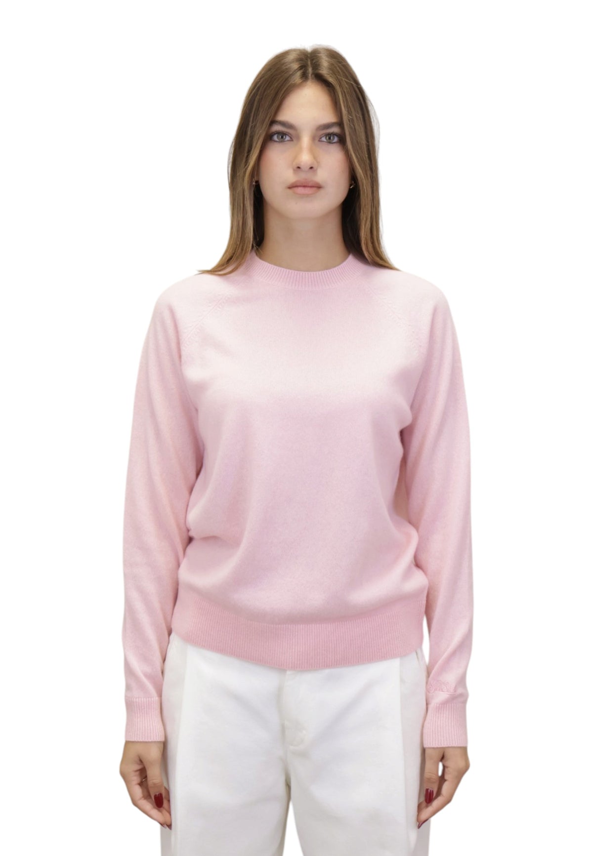 MAGLIE A GIROCOLLO Rosa Mc2 Saint Barth