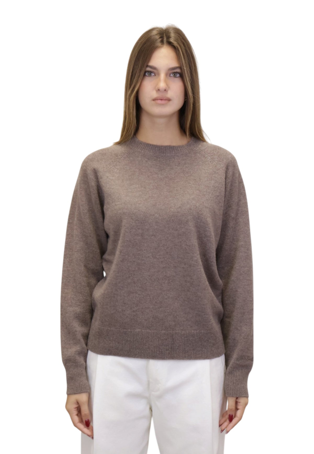 MAGLIE A GIROCOLLO Marrone Mc2 Saint Barth