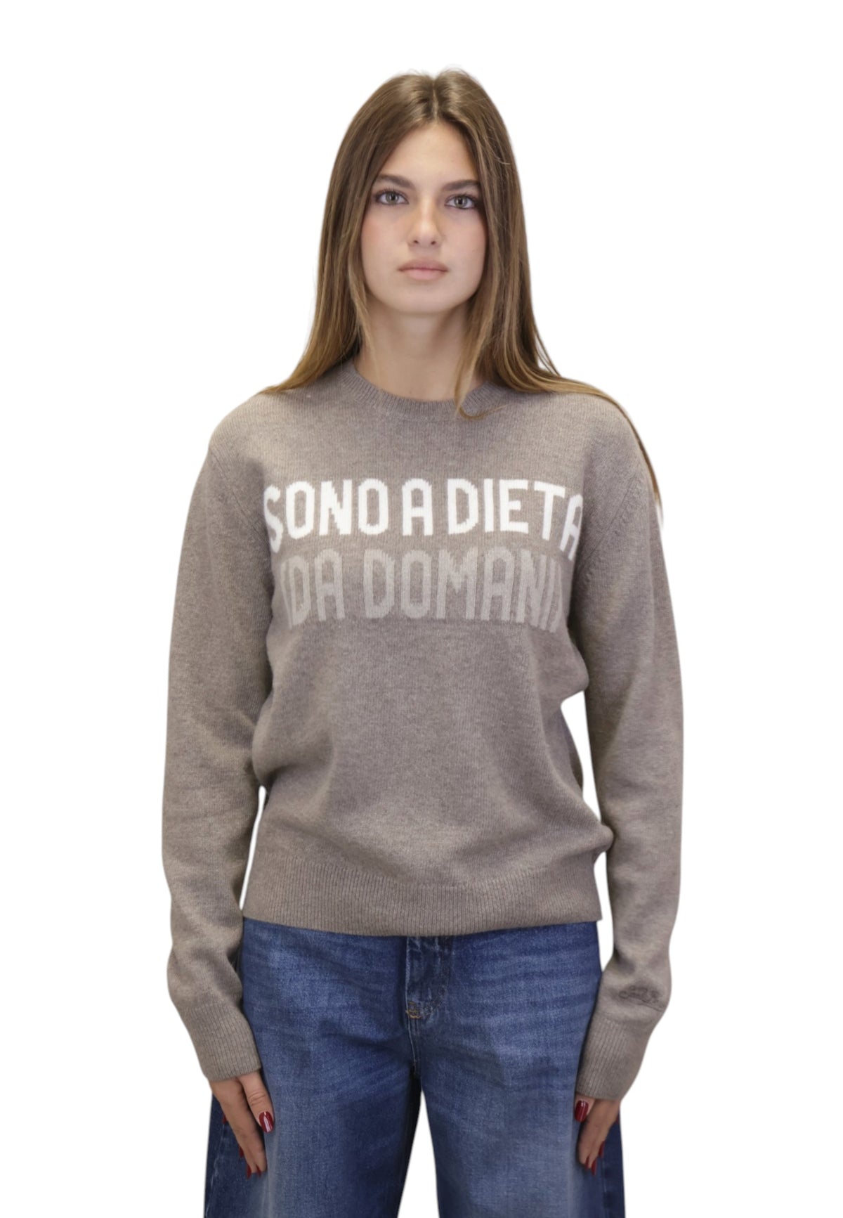 MAGLIE A GIROCOLLO Beige Mc2 Saint Barth