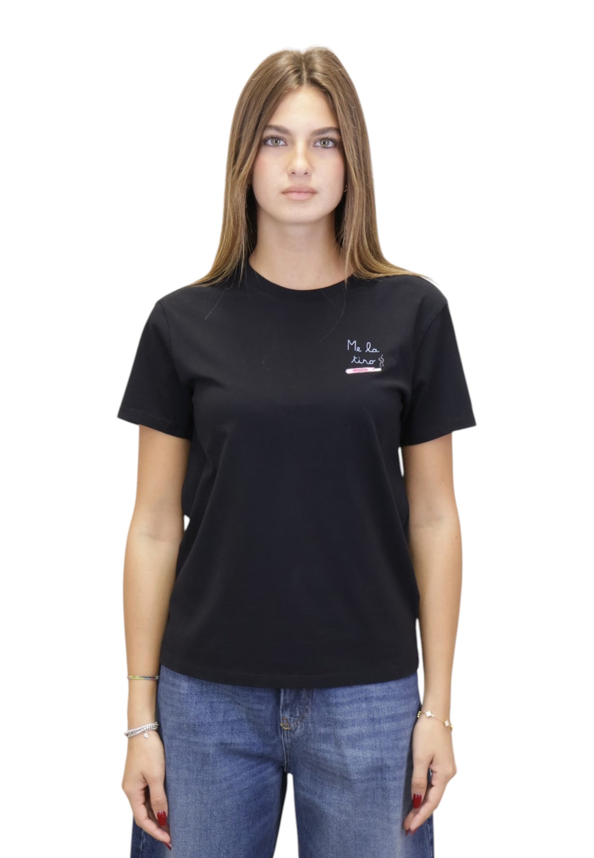 T-SHIRT Nero Mc2 Saint Barth