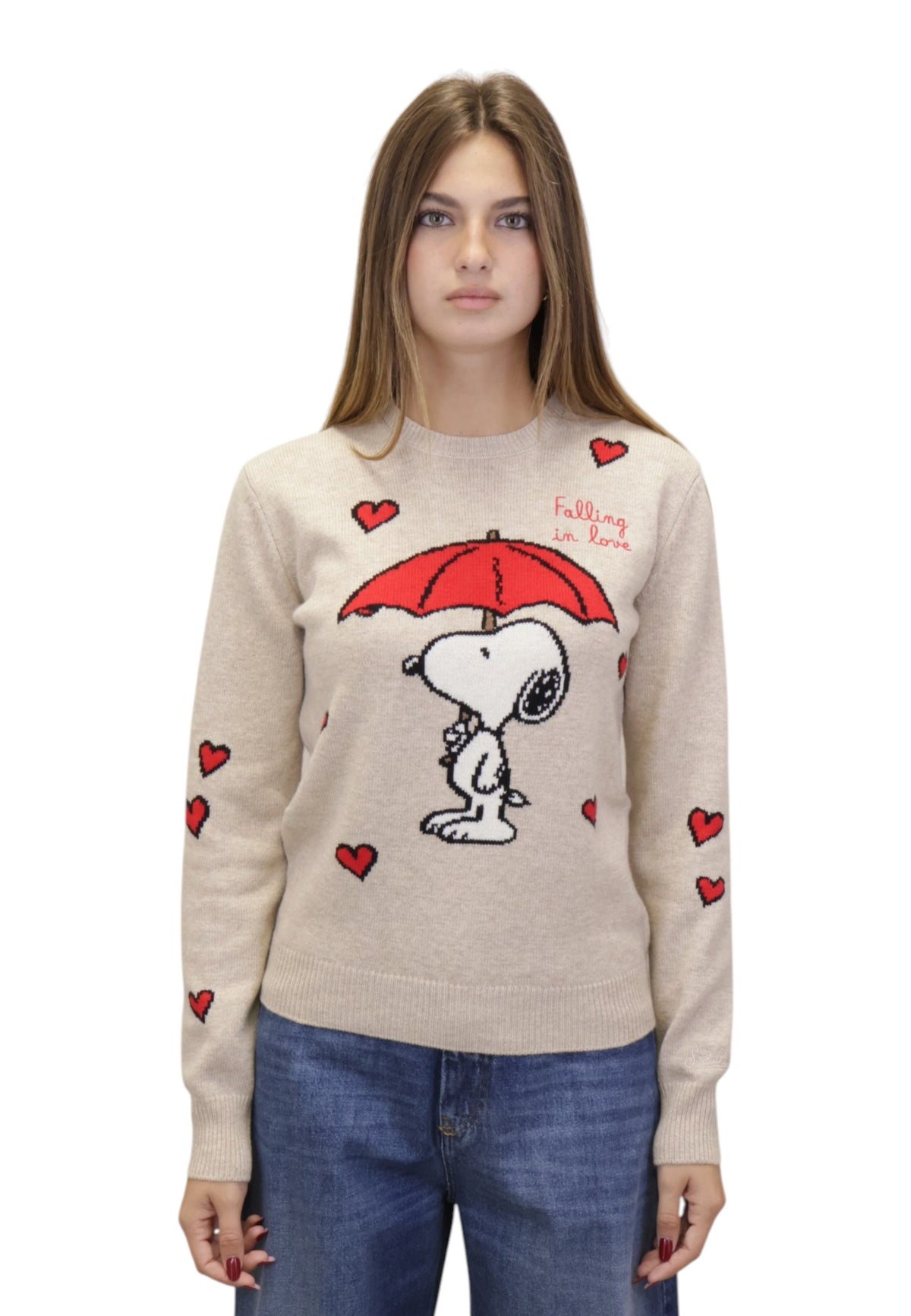 MAGLIE A GIROCOLLO Beige Mc2 Saint Barth