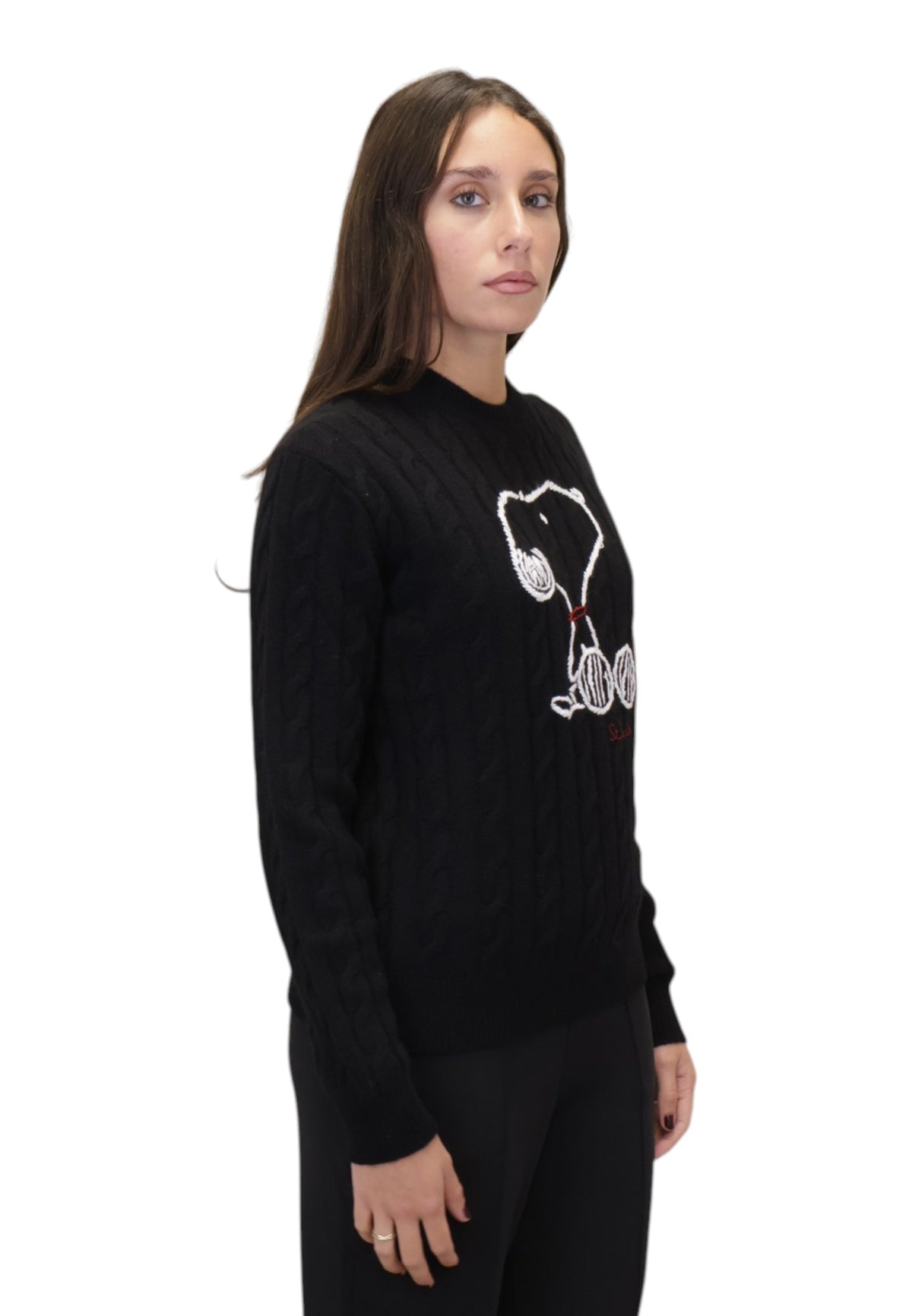 MAGLIE A GIROCOLLO Nero Mc2 Saint Barth