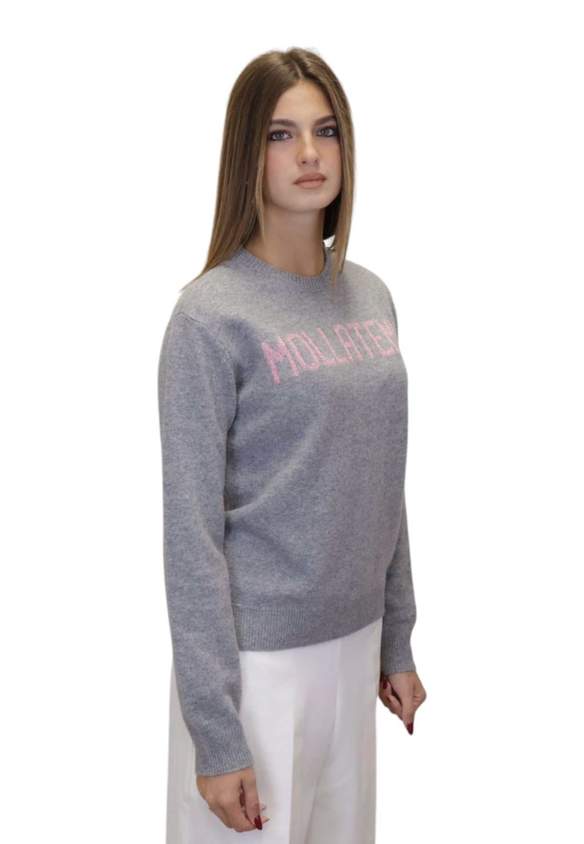 MAGLIE A GIROCOLLO Grigio Mc2 Saint Barth