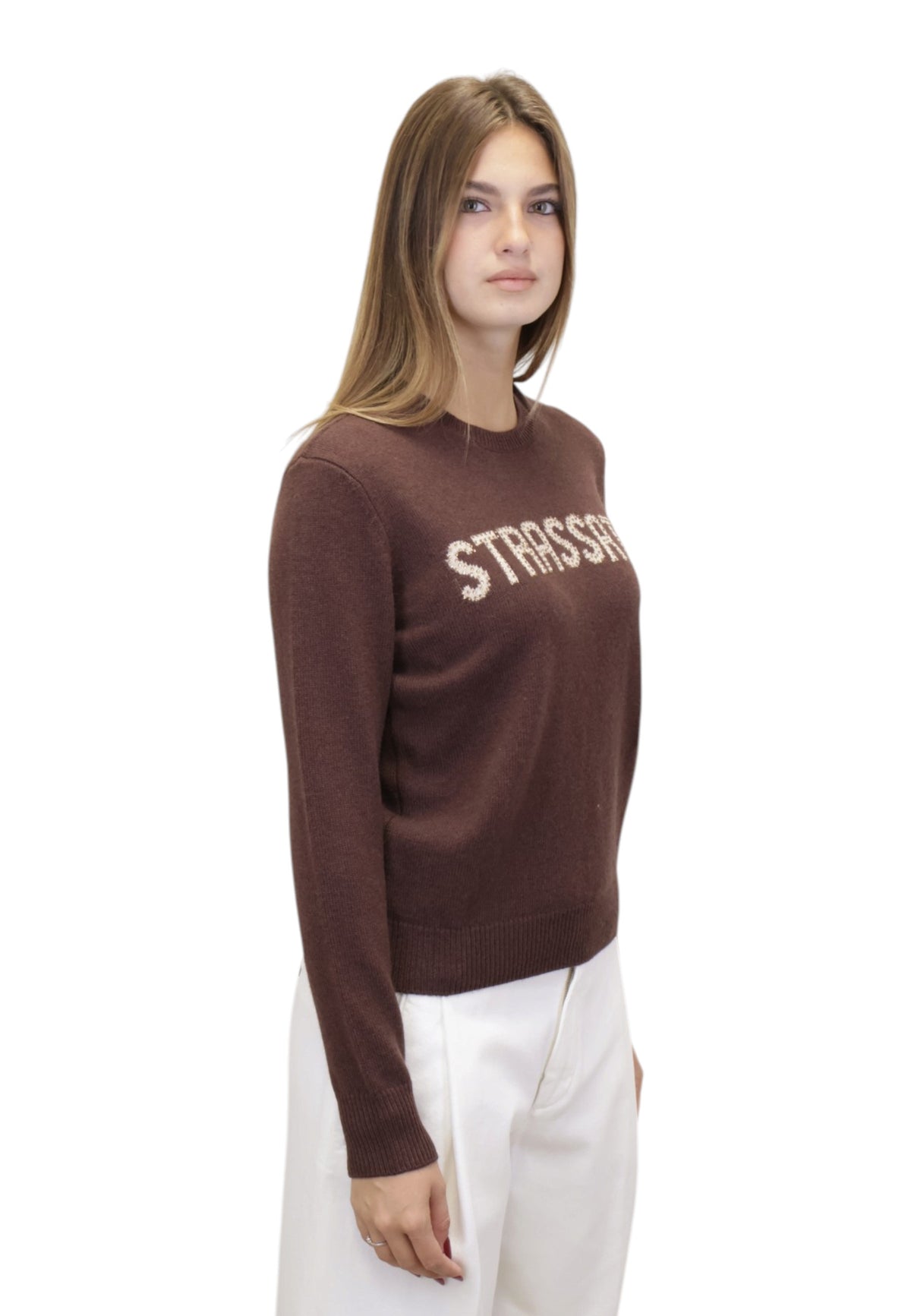 MAGLIE A GIROCOLLO Marrone Mc2 Saint Barth