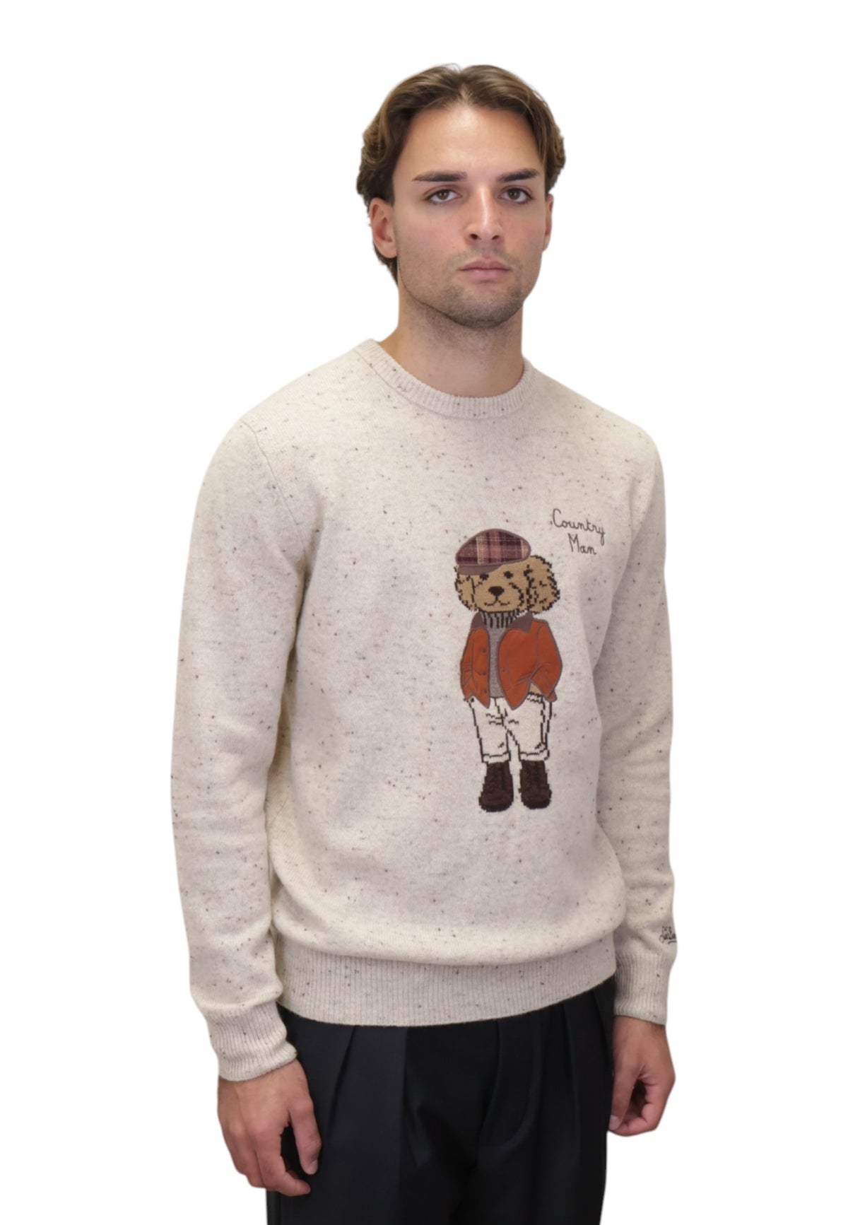 MAGLIE A GIROCOLLO Beige Mc2 Saint Barth