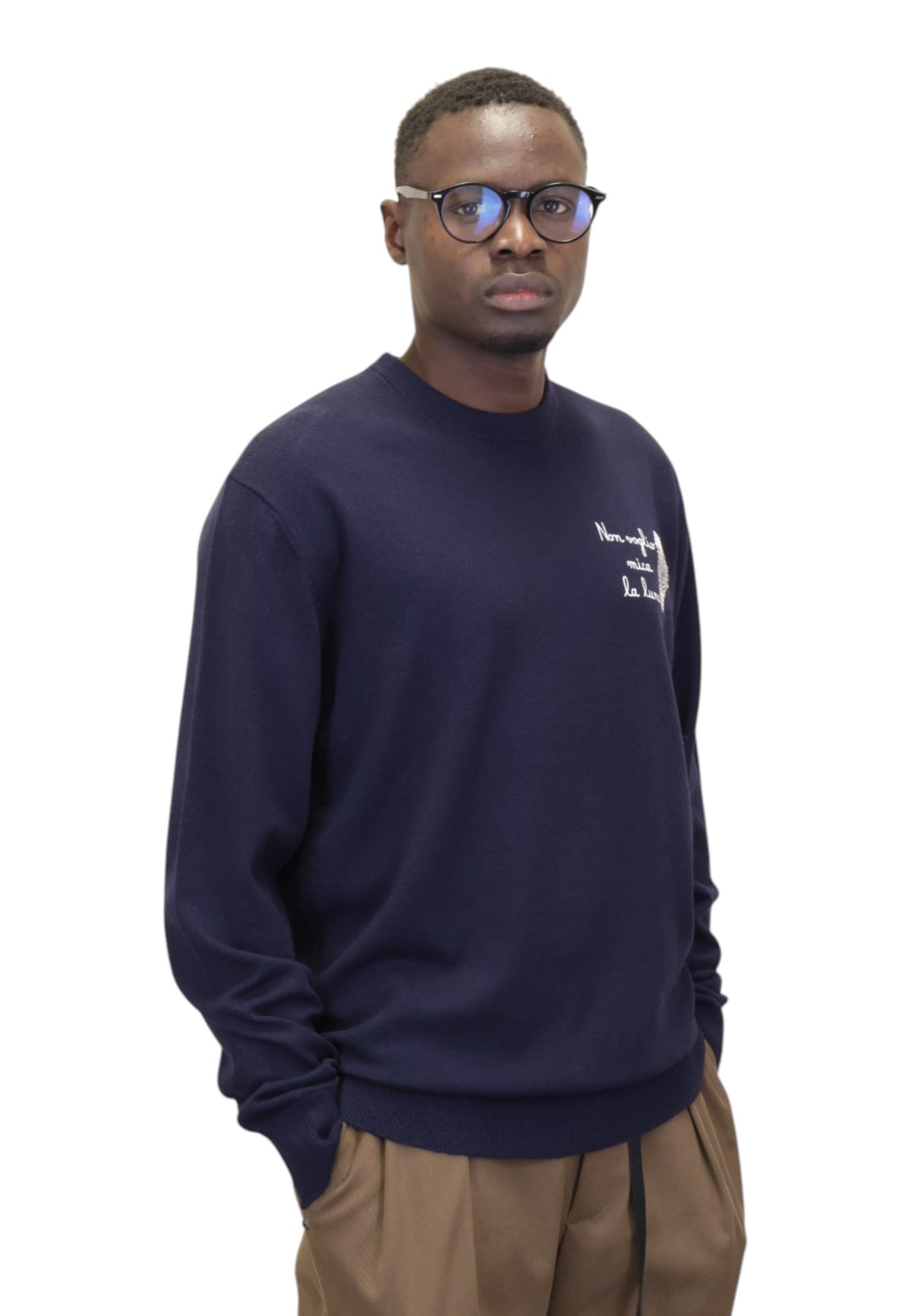 MAGLIE A GIROCOLLO Blu Mc2 Saint Barth