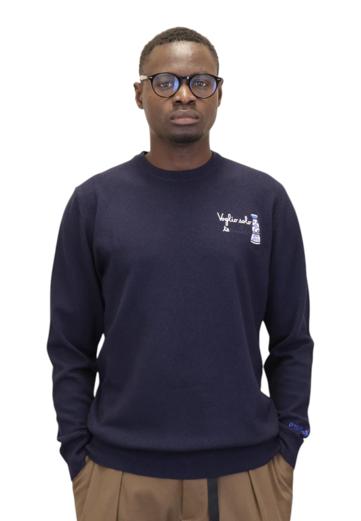 MAGLIE A GIROCOLLO Blu Mc2 Saint Barth