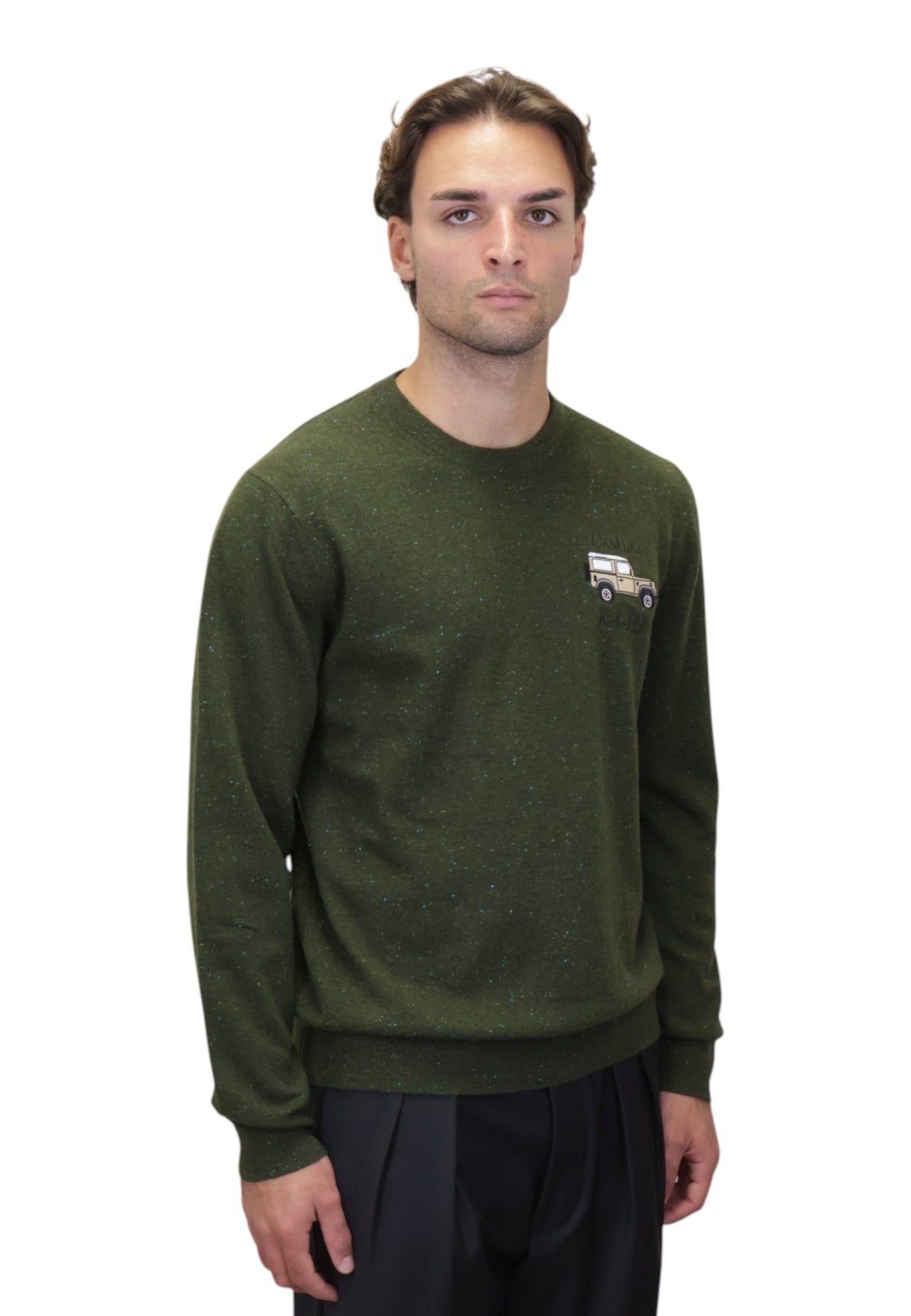 MAGLIE A GIROCOLLO Verde Mc2 Saint Barth