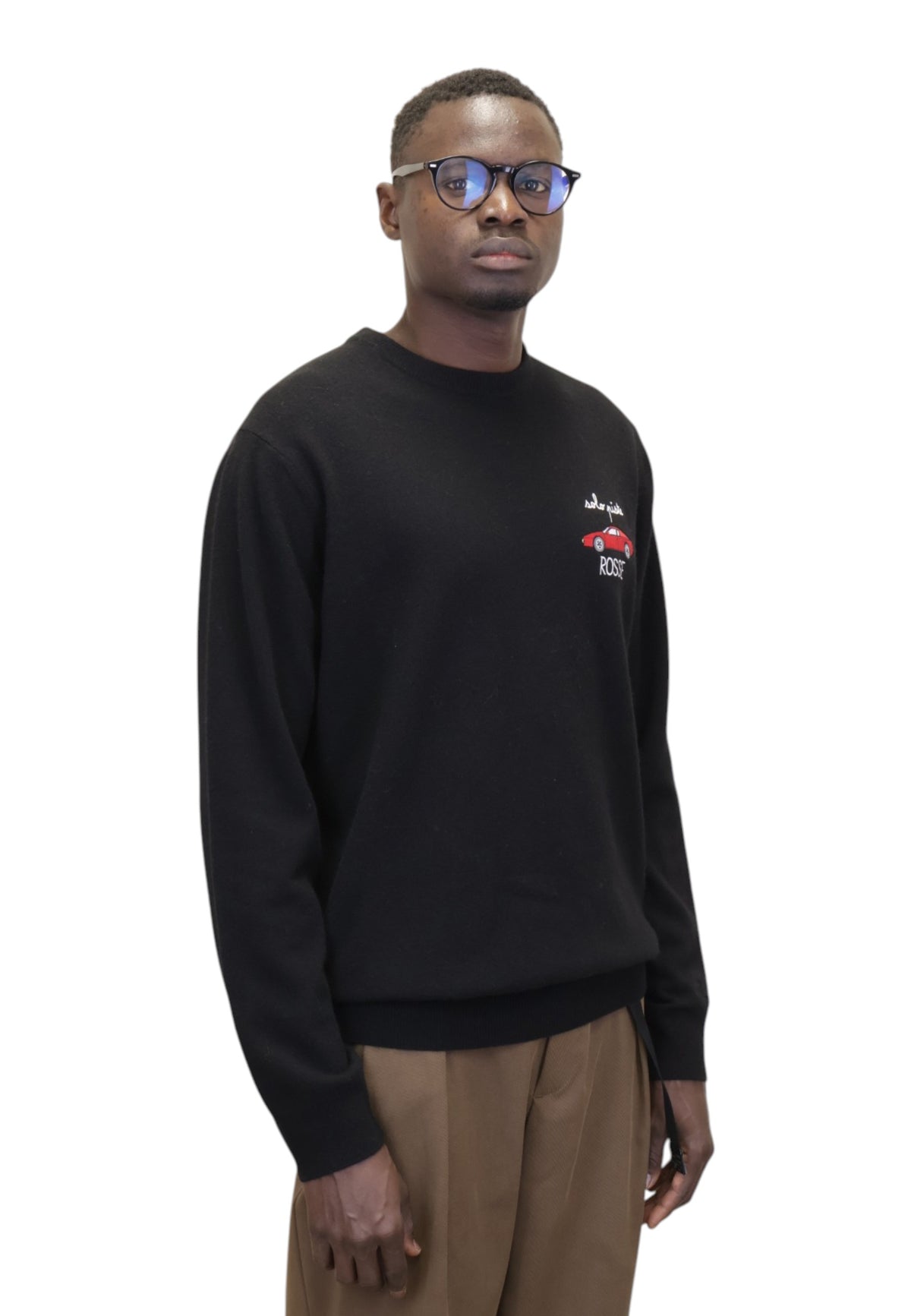 MAGLIE A GIROCOLLO Nero Mc2 Saint Barth