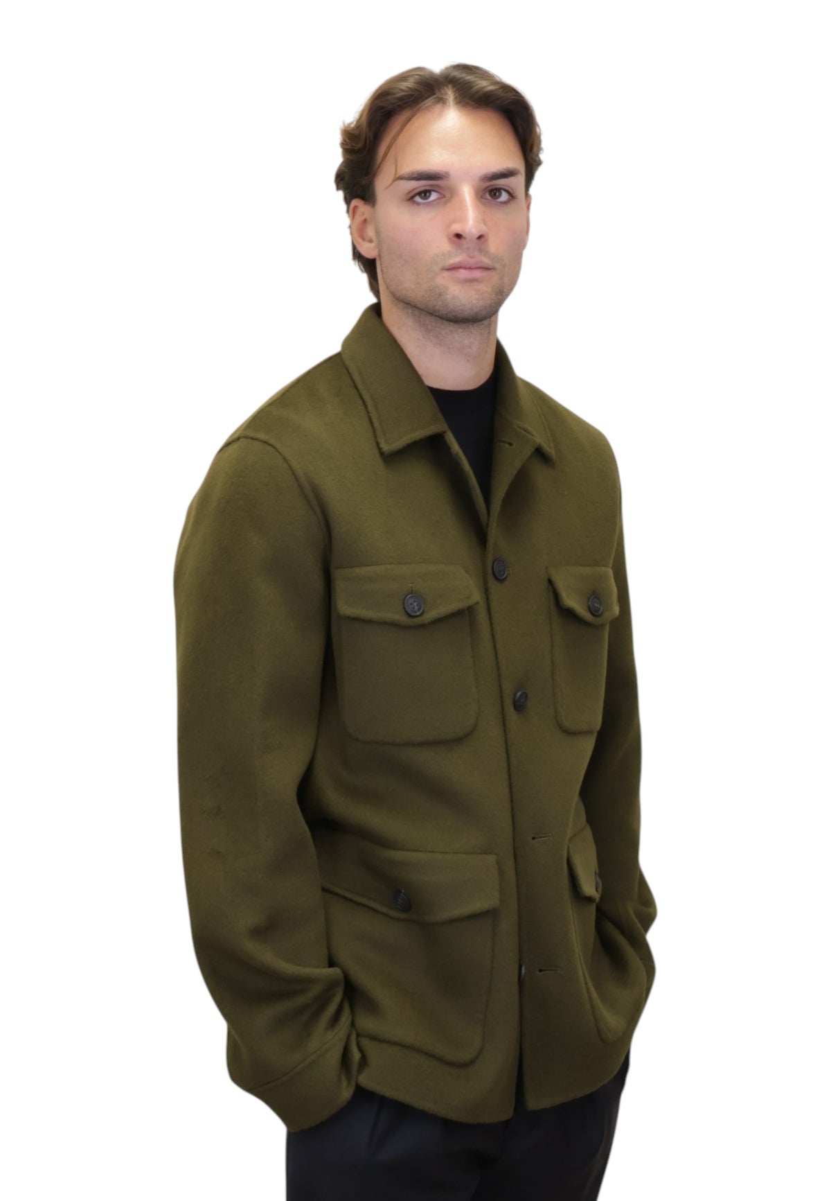 OVERSHIRT Verde Mc2 Saint Barth