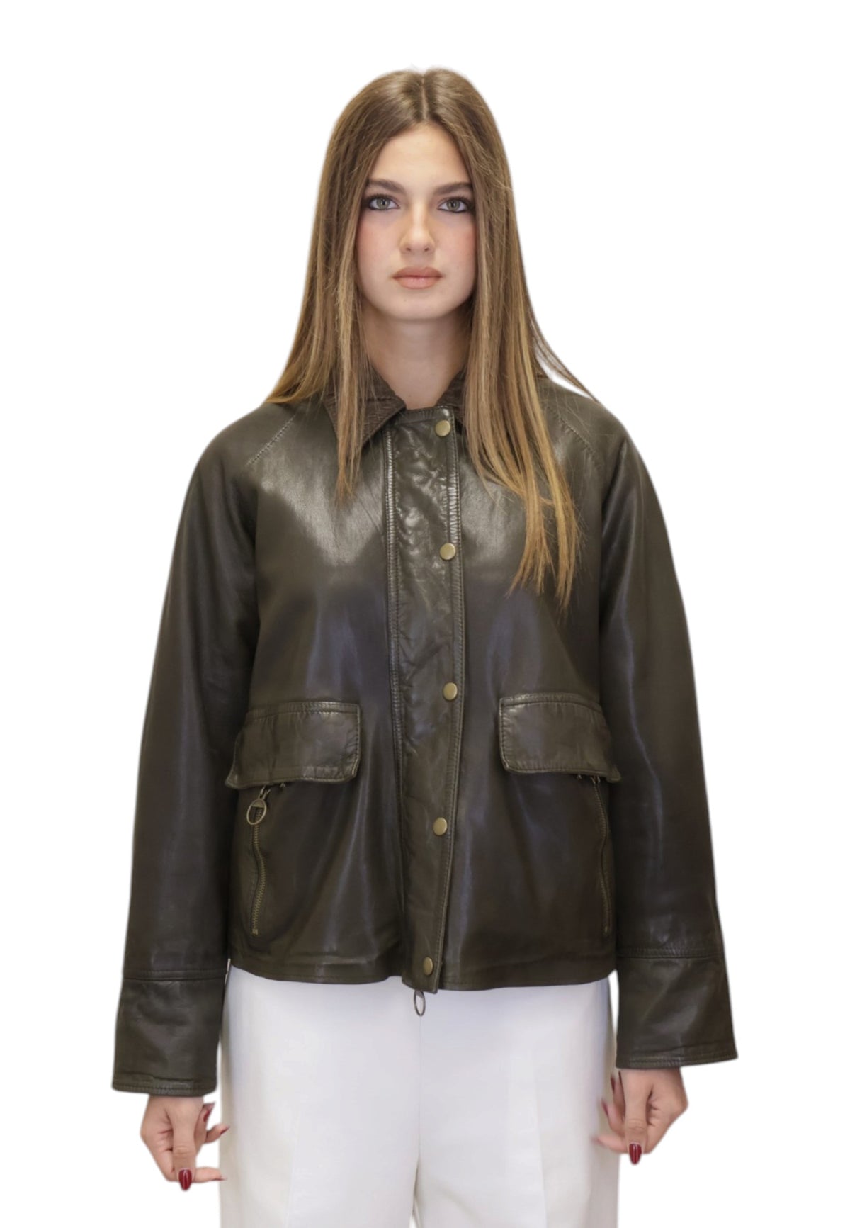 GIUBBOTTI IN PELLE Verde The Jackie