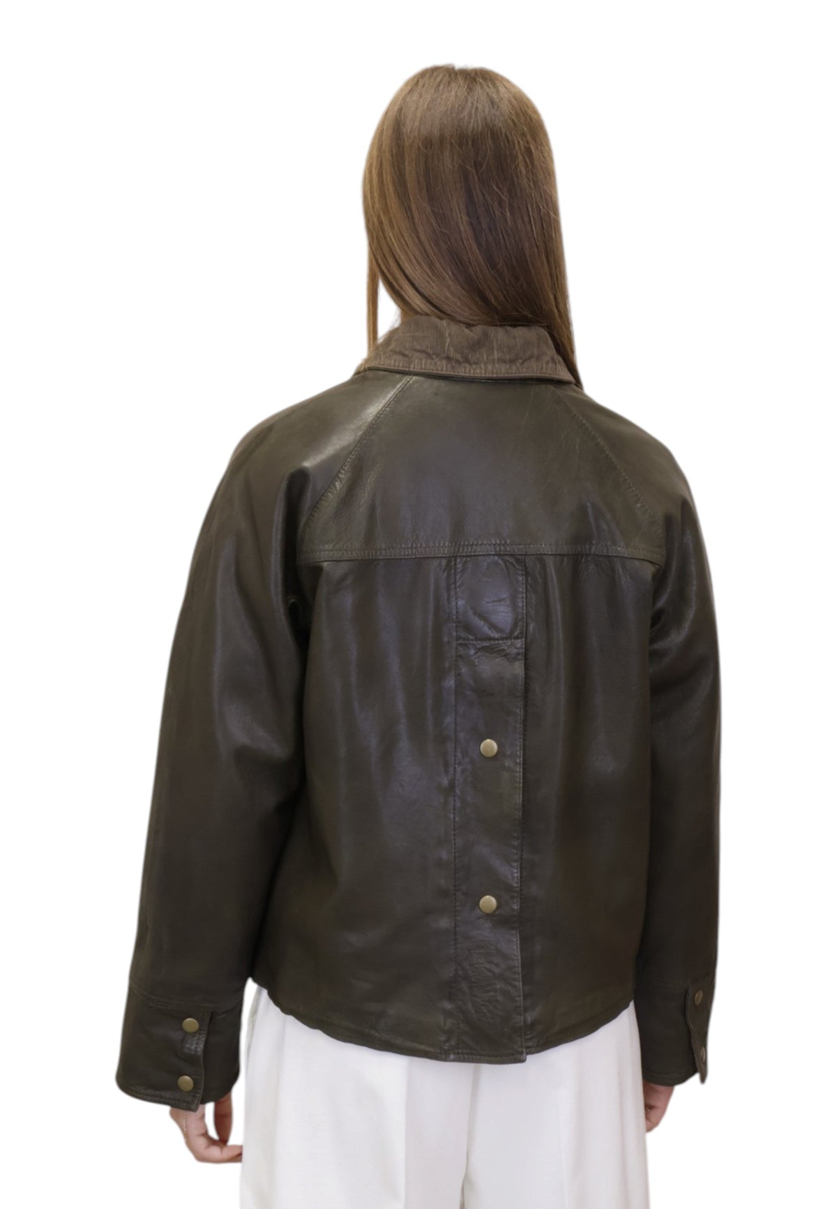 GIUBBOTTI IN PELLE Verde The Jackie
