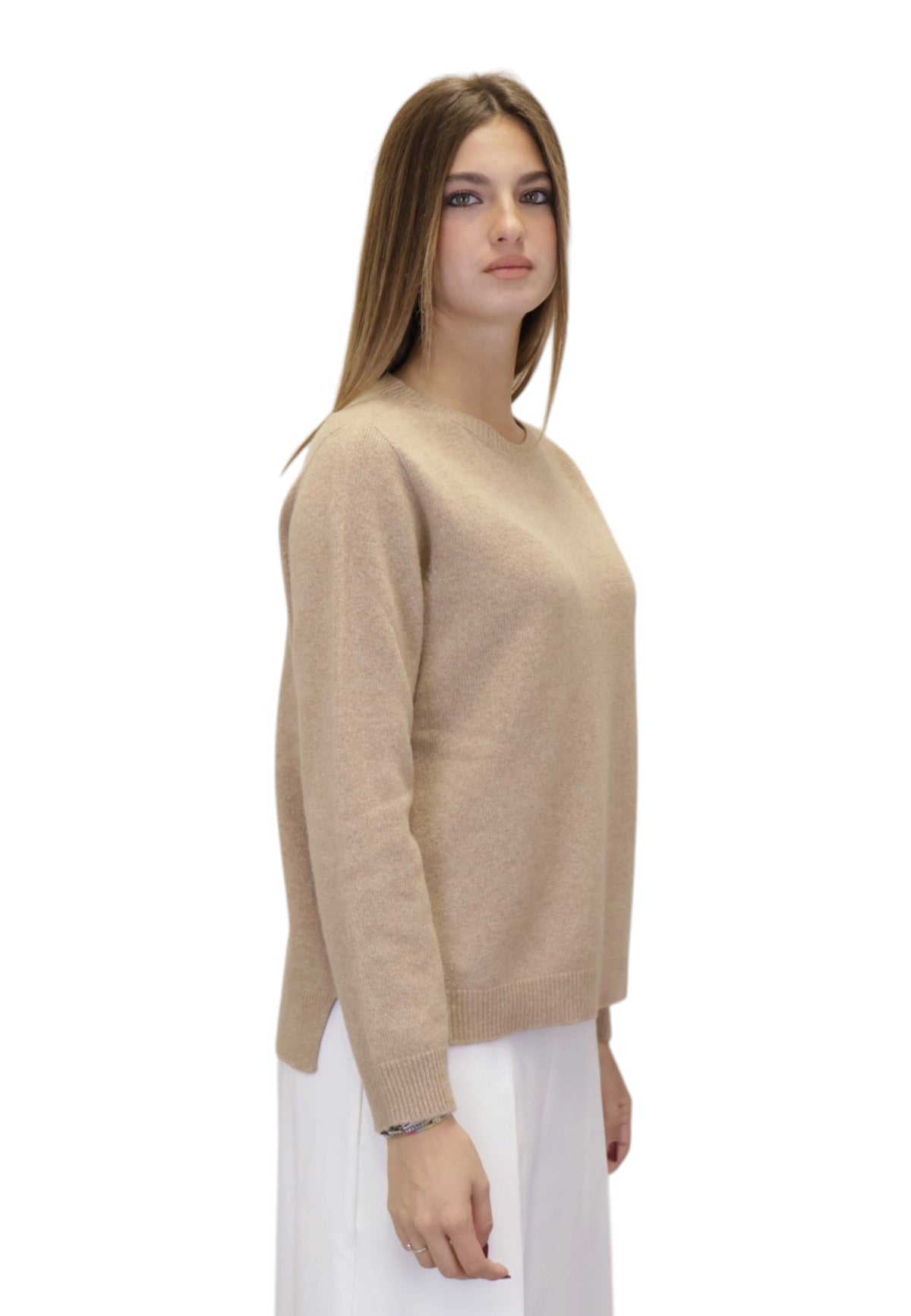 MAGLIE A GIROCOLLO Beige Hekla & Co