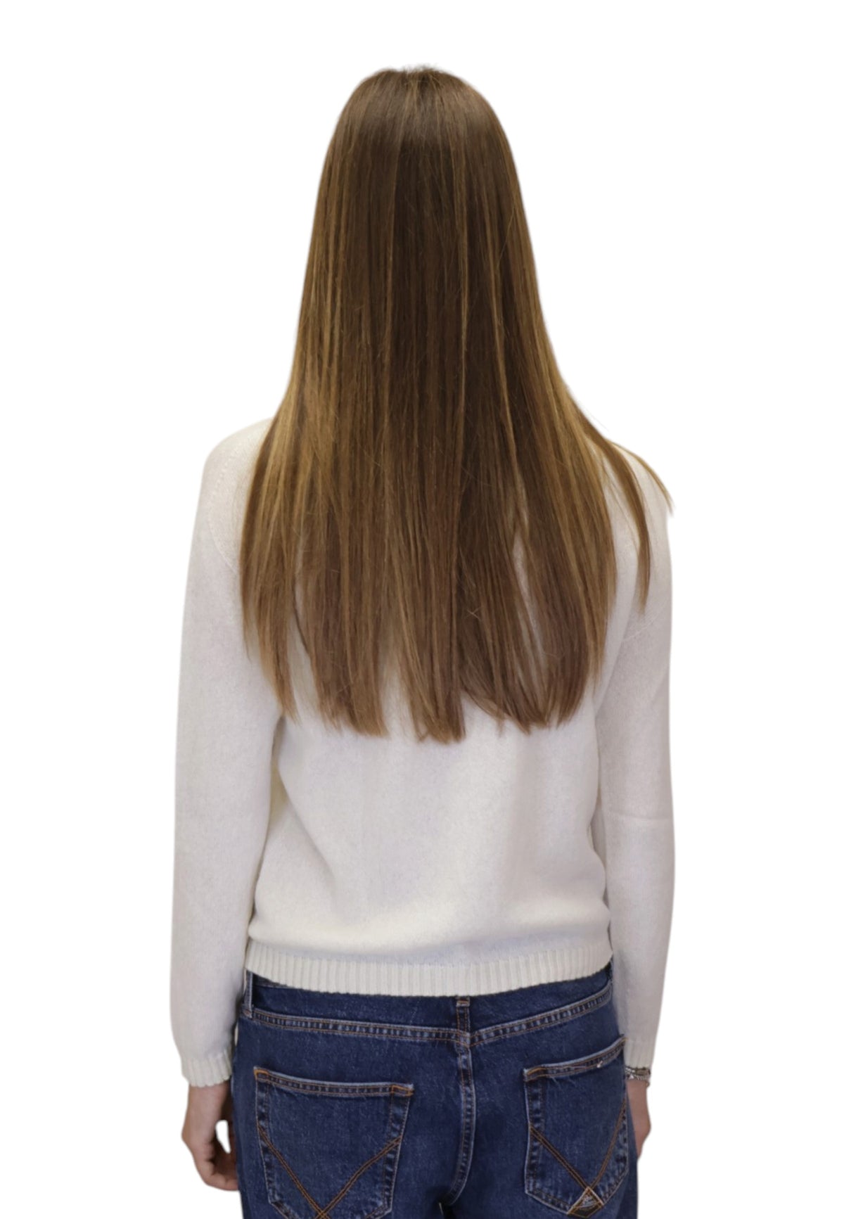 MAGLIE A GIROCOLLO Panna Riviera Cashmere