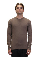 MAGLIE A GIROCOLLO Marrone Riviera Cashmere