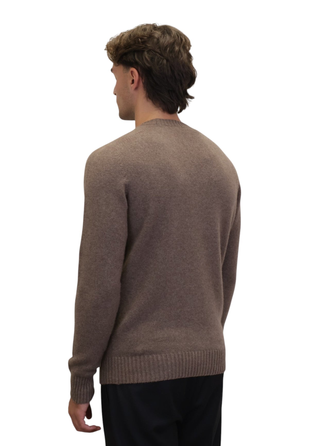 MAGLIE A GIROCOLLO Marrone Riviera Cashmere