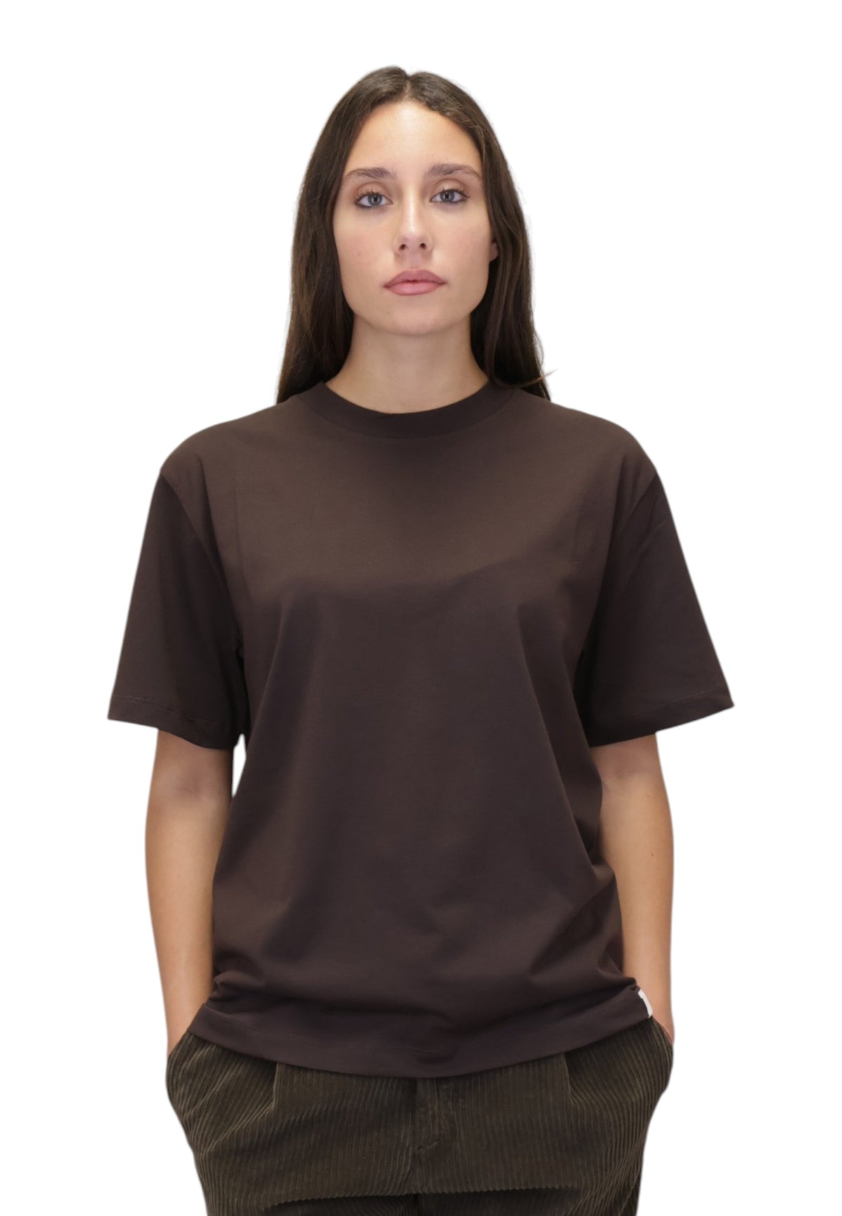 T-SHIRT Marrone Woc