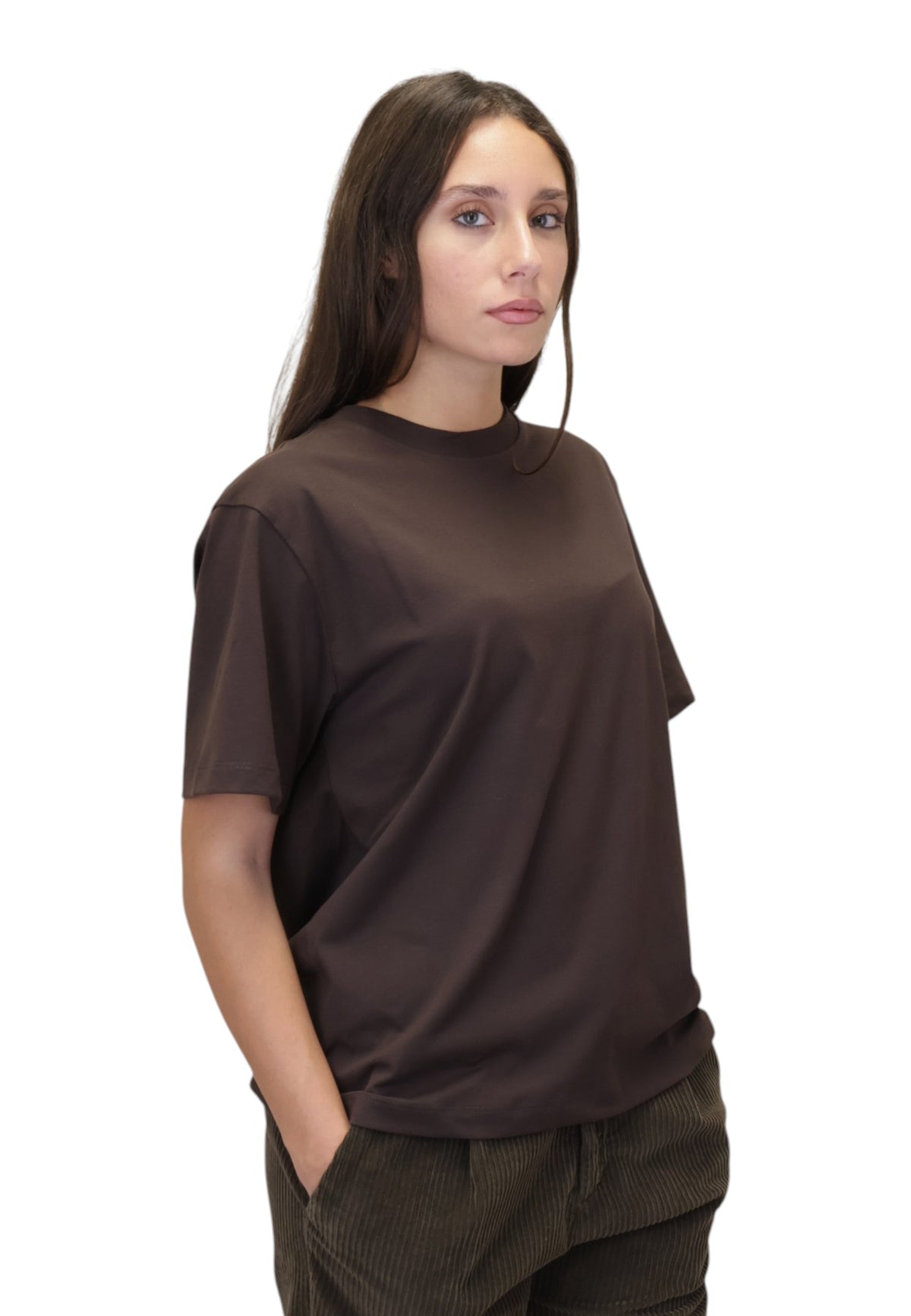 T-SHIRT Marrone Woc