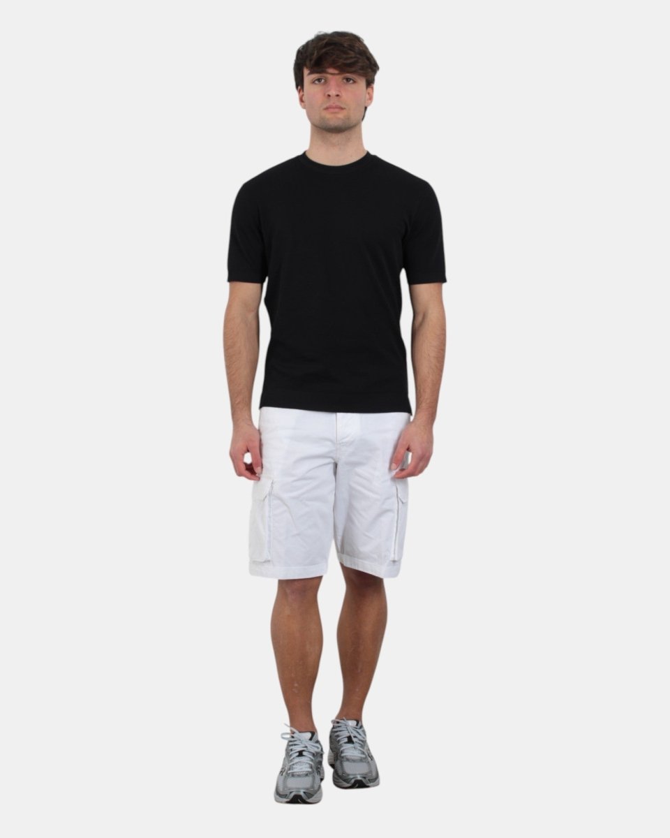 BERMUDA CARGO 40 WEFT REGULAR FIT - 40W441 BIANCO - 10Decimi