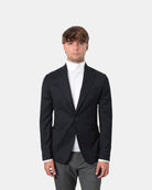 BLAZER MONOPETTO BOTTEGA MARCHIGIANA - BLU - 10Decimi