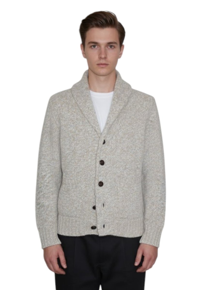 cardigan con collo sciallato - 309 naturale - 10Decimi