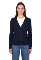 cardigan mod. aerosi - 004 blu marino - 10Decimi