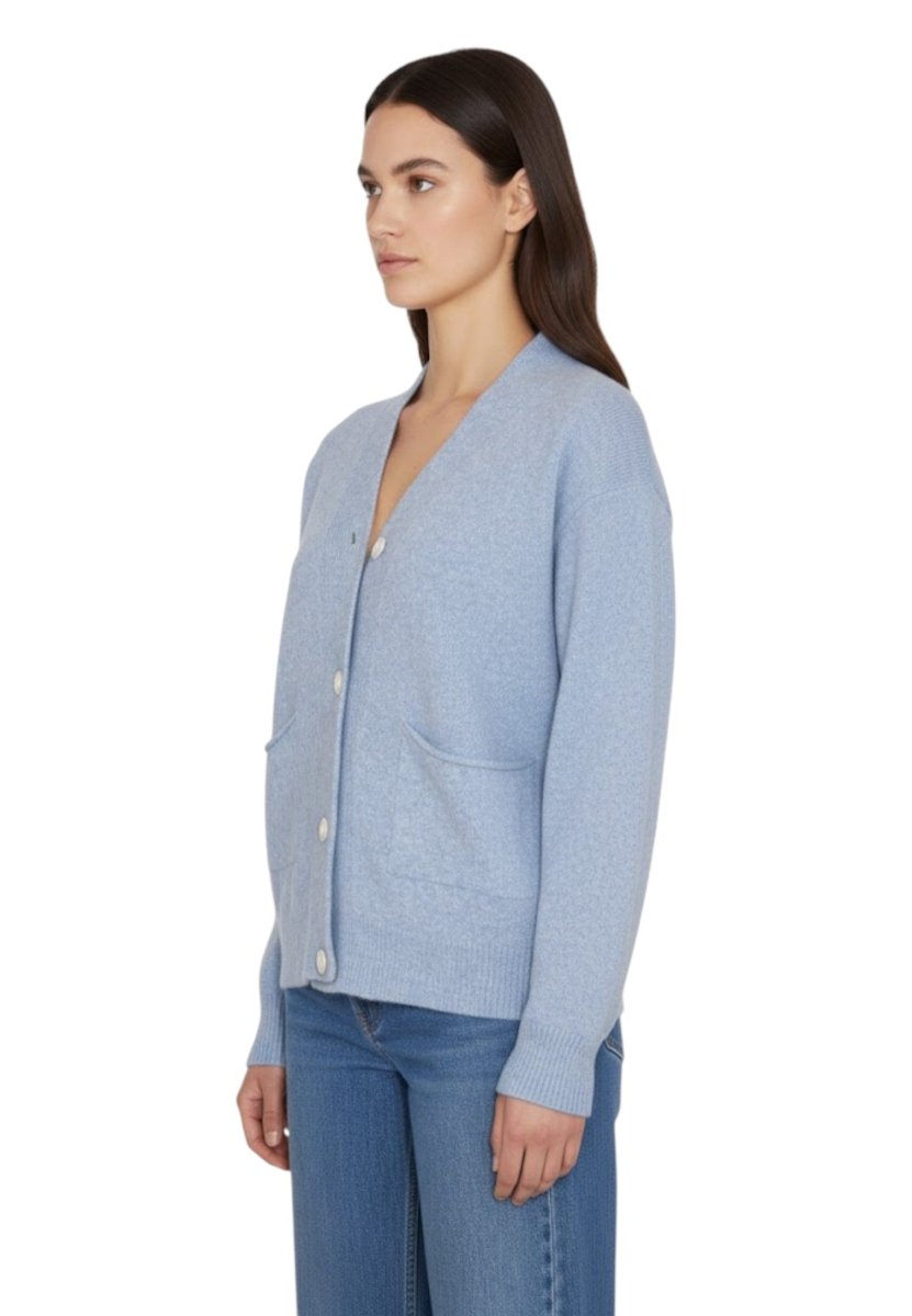cardigan rasato - 20 sky - 10Decimi