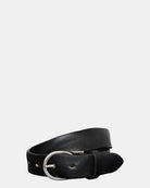 CINTURA IN PELLE ALBERTO LUTI - NERO - 10Decimi