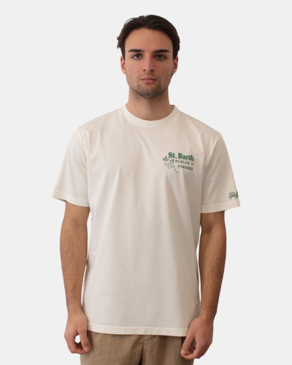 COTTON CLASSIC T SHIRT - BURGER IN PARADISE 10 - 10Decimi