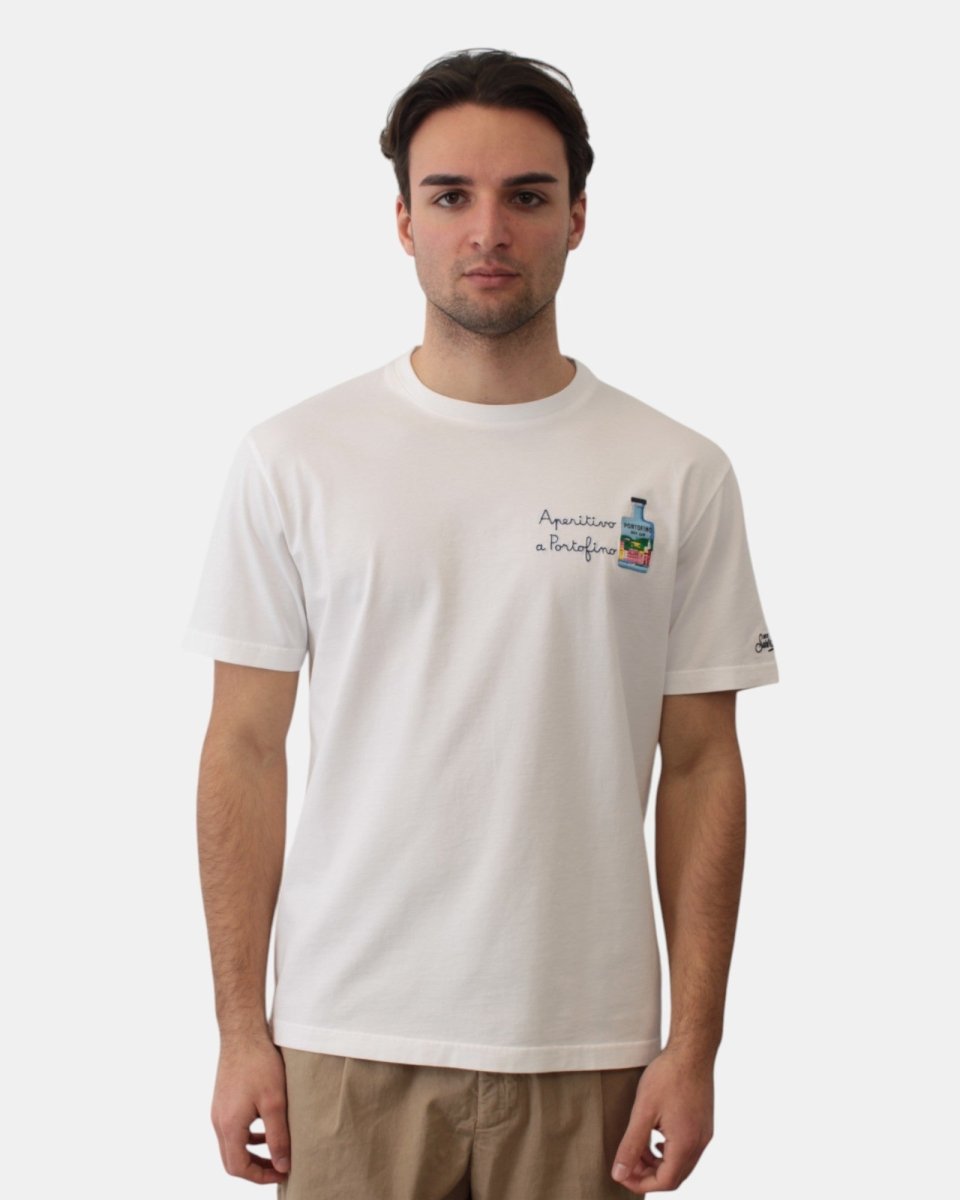 cotton classic t shirt - portofino aperitivo 01n emb - 10Decimi