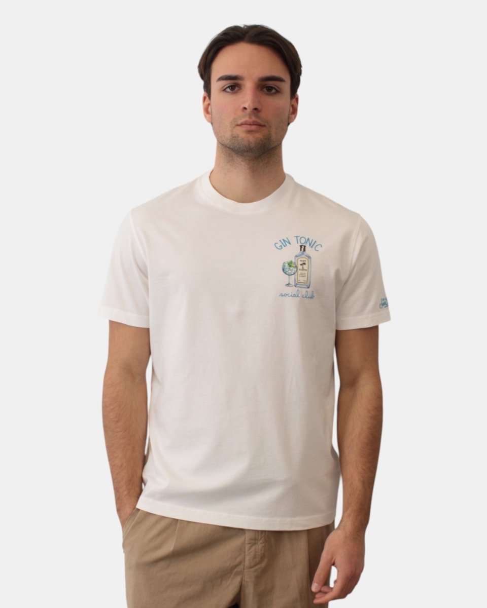 cotton classic t shirt - social gin 01n emb - 10Decimi