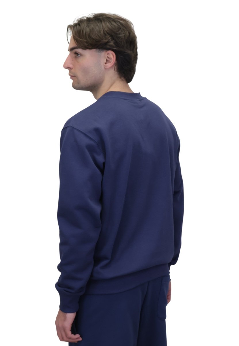 FELPA A GIROCOLLO NAVY - 10Decimi