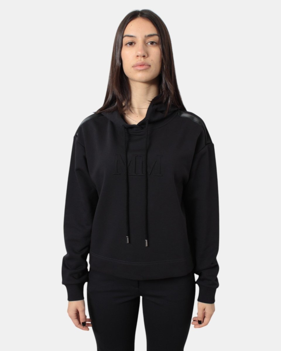 felpa con cappuccio mm max mara mod. angora - 004 blu - 10Decimi