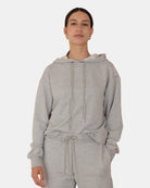 felpa con cappuccio mod. angora - 002 grigio - 10Decimi