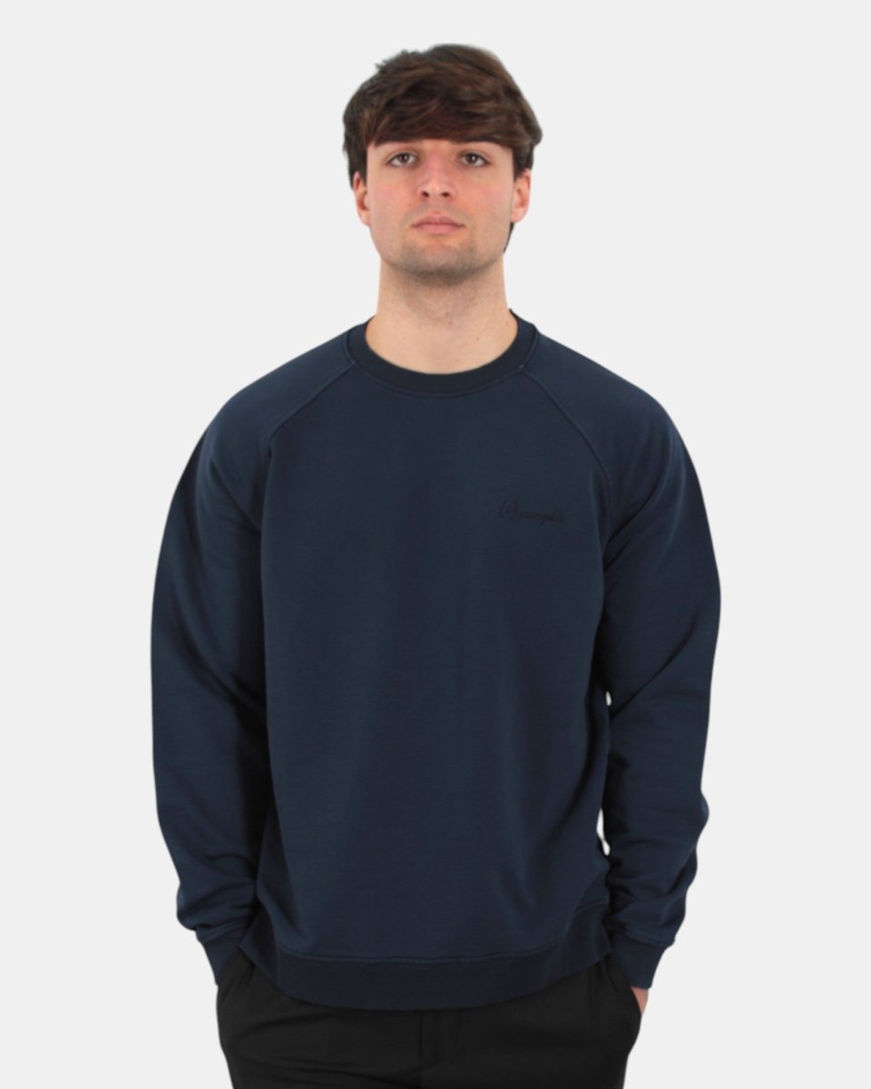 felpa people mod. harvey ricamo - blu notte - 10Decimi