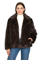 giacca corta a collo aperto - 041 fondente/dark brown - 10Decimi