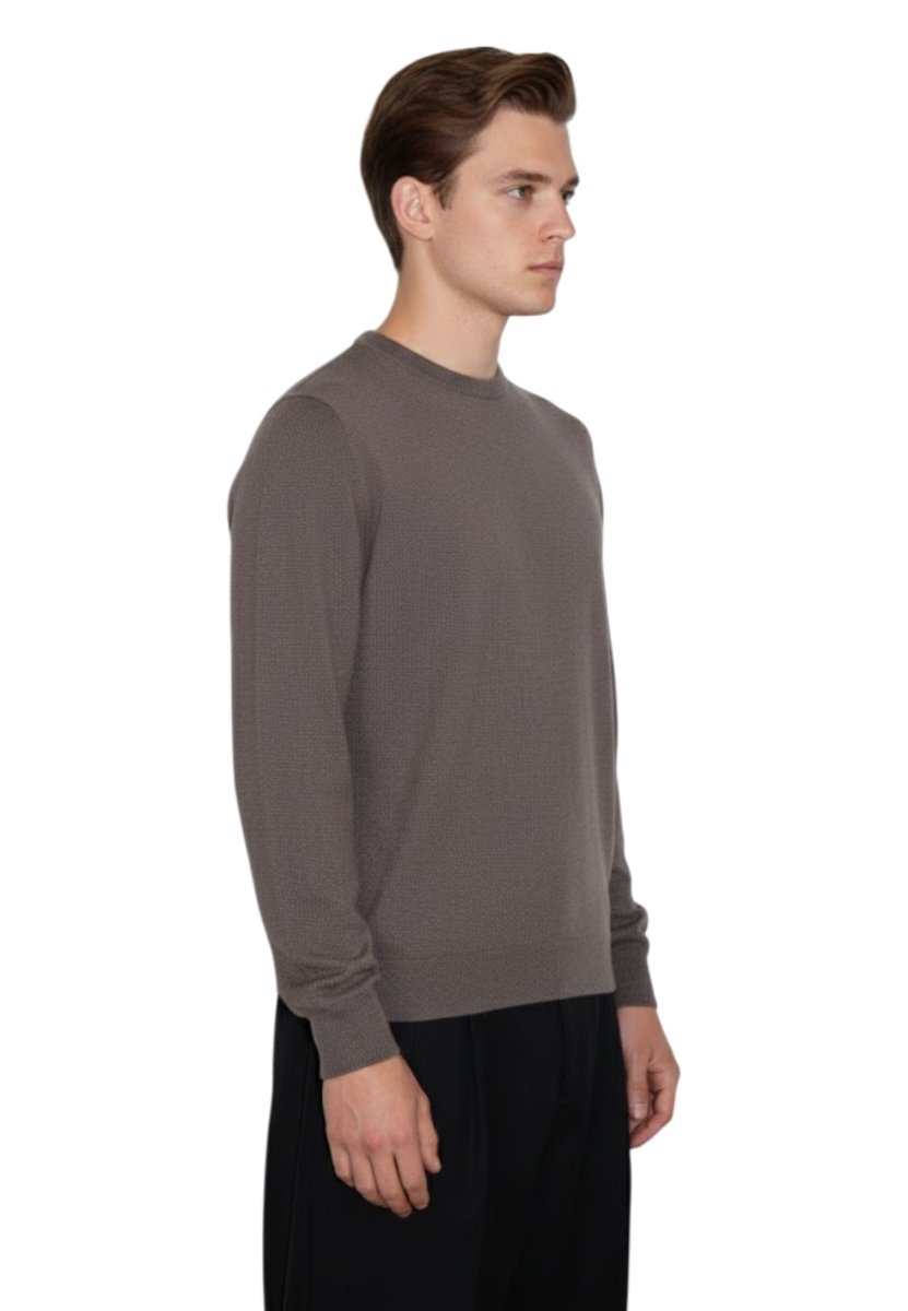 girocollo basico rasato calato - 42 corteccia - 10Decimi