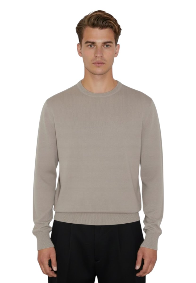 girocollo in finezza 12 - beige - 10Decimi