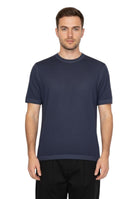 girocollo manica corta - 871 blu - 10Decimi