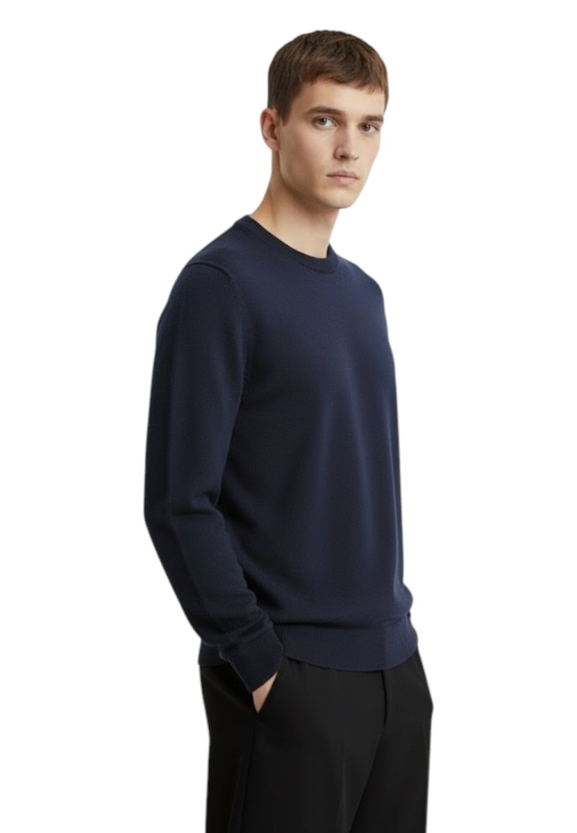 girocollo rasato calato - 20 navy - 10Decimi