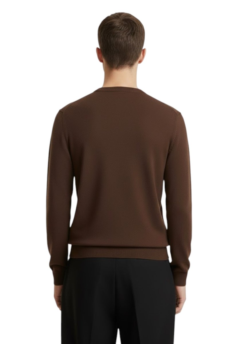 girocollo rasato calato - 5 cacao - 10Decimi