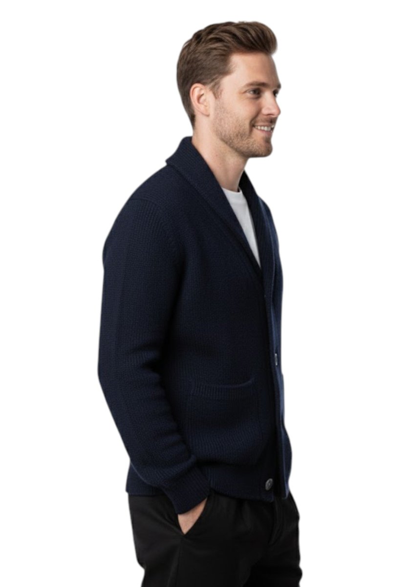 giubbotto con bottoni rasato calato - 265 blu - 10Decimi