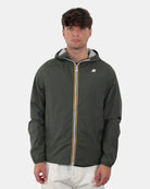 giubbotto k way mod. jack stretch nylon jersey - wmr green blackish - 10Decimi