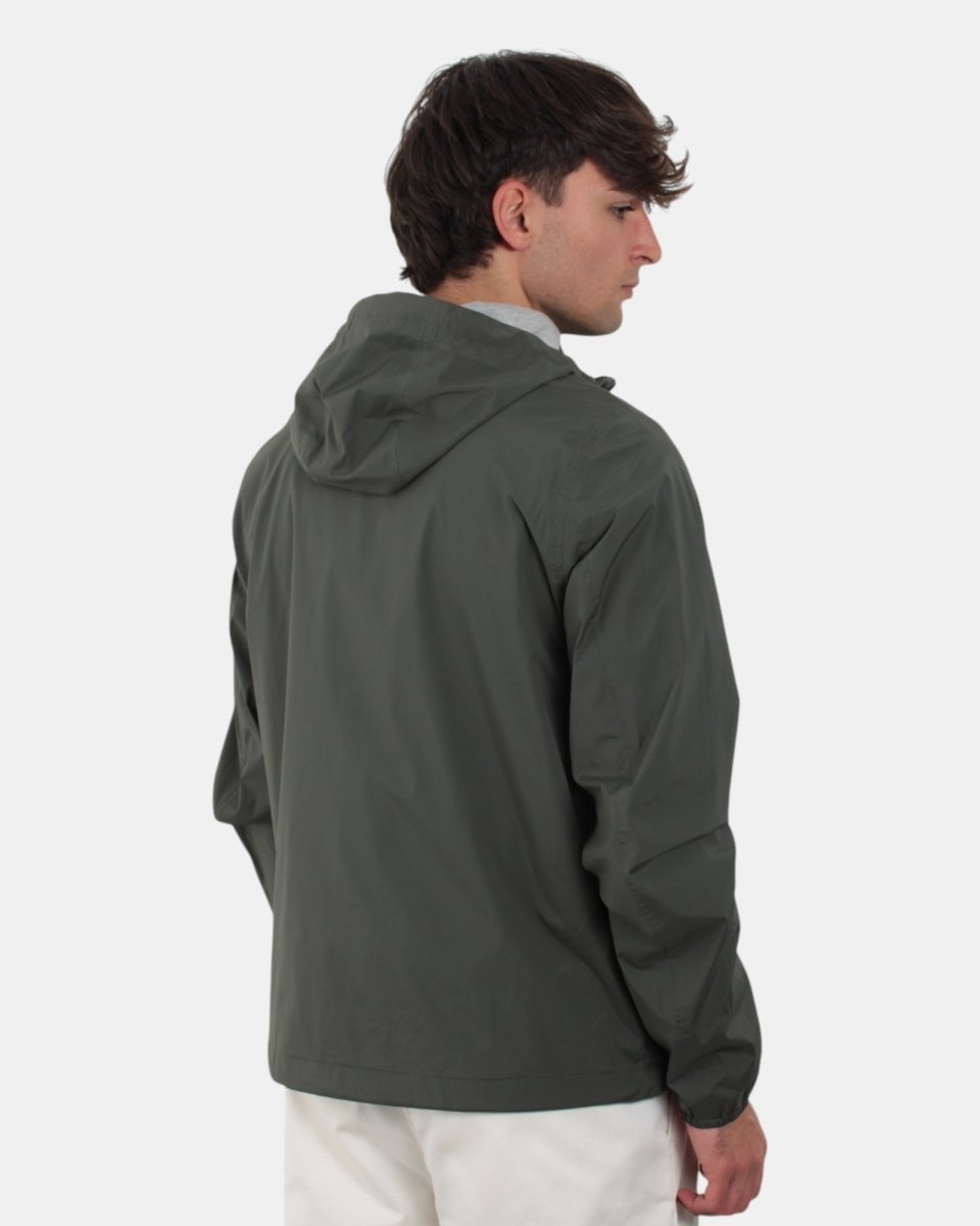 giubbotto k way mod. jack stretch nylon jersey - wmr green blackish - 10Decimi