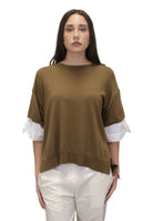 MAGLIA - 16891 TABACCO/OFF WHITE - 10Decimi